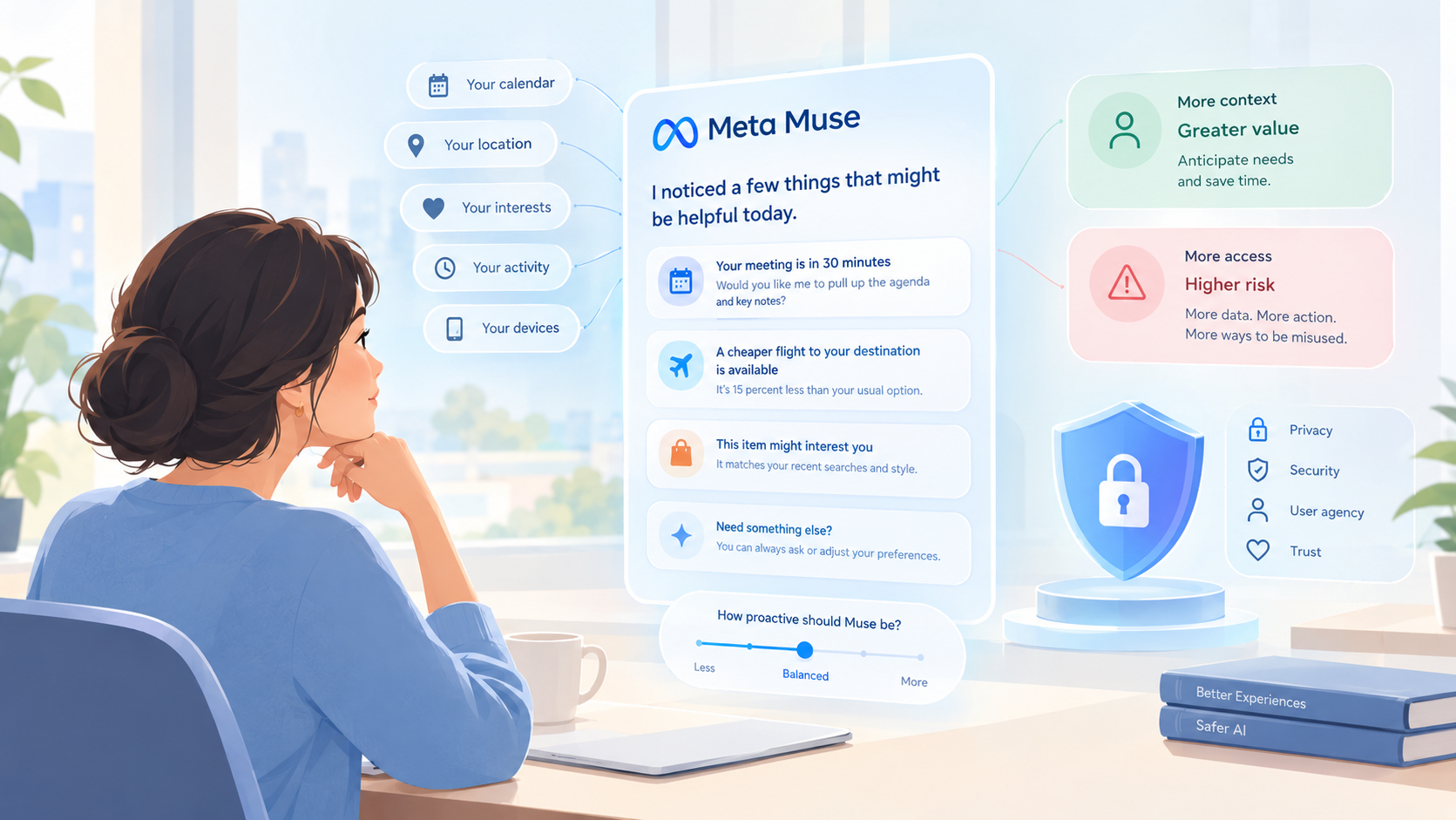 The Proactive AI Problem: Designing Products That Know When Not to Ask editorial illustration